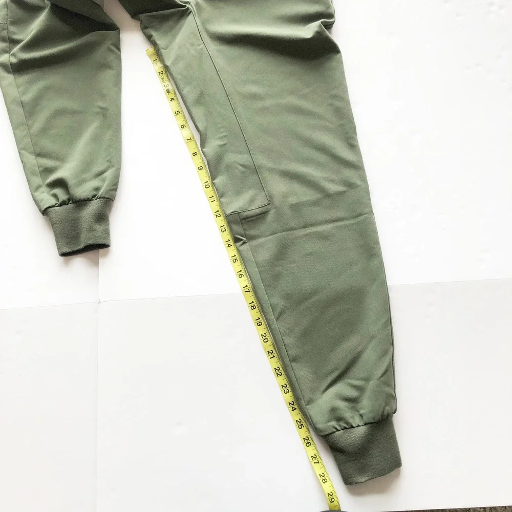 FIGS Scrubs Mens Small Tansen Jogger Pants Moss Green Technical Joggers